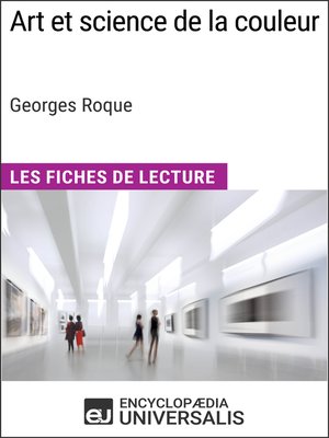 cover image of Art et science de la couleur de Georges Roque